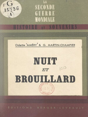 cover image of Nuit et brouillard ("Nacht und Nebel")